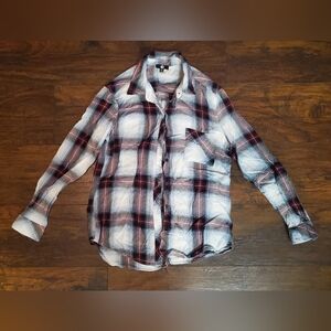 Red and Black Button Down Flannel